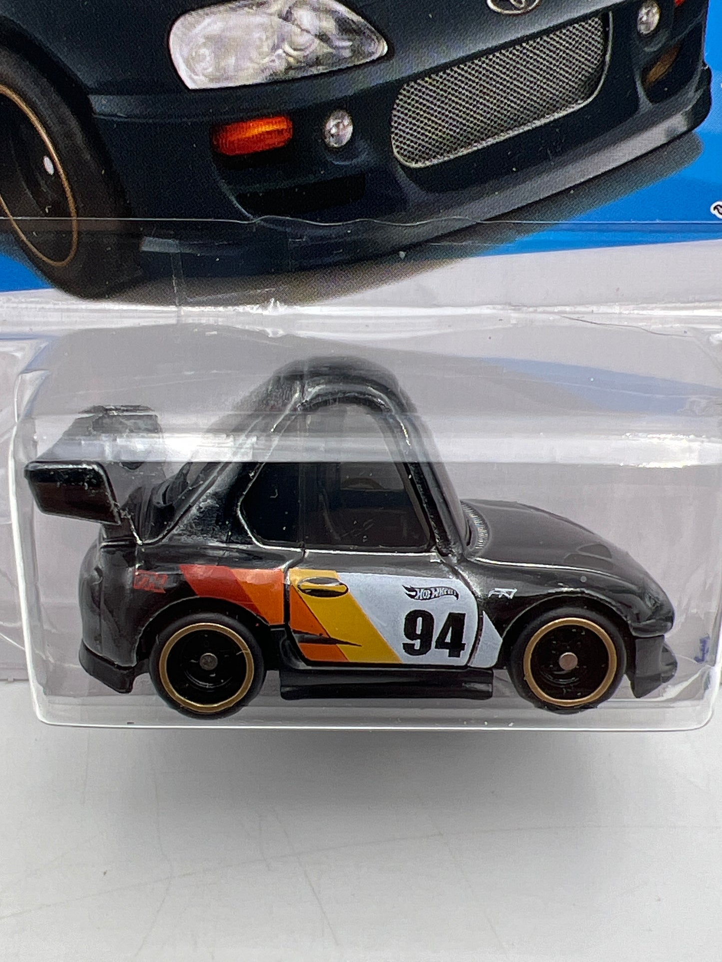 2026 Hot Wheels K Case Super Treasure Hunt #222 94 Toyota Supra Black W/Protector