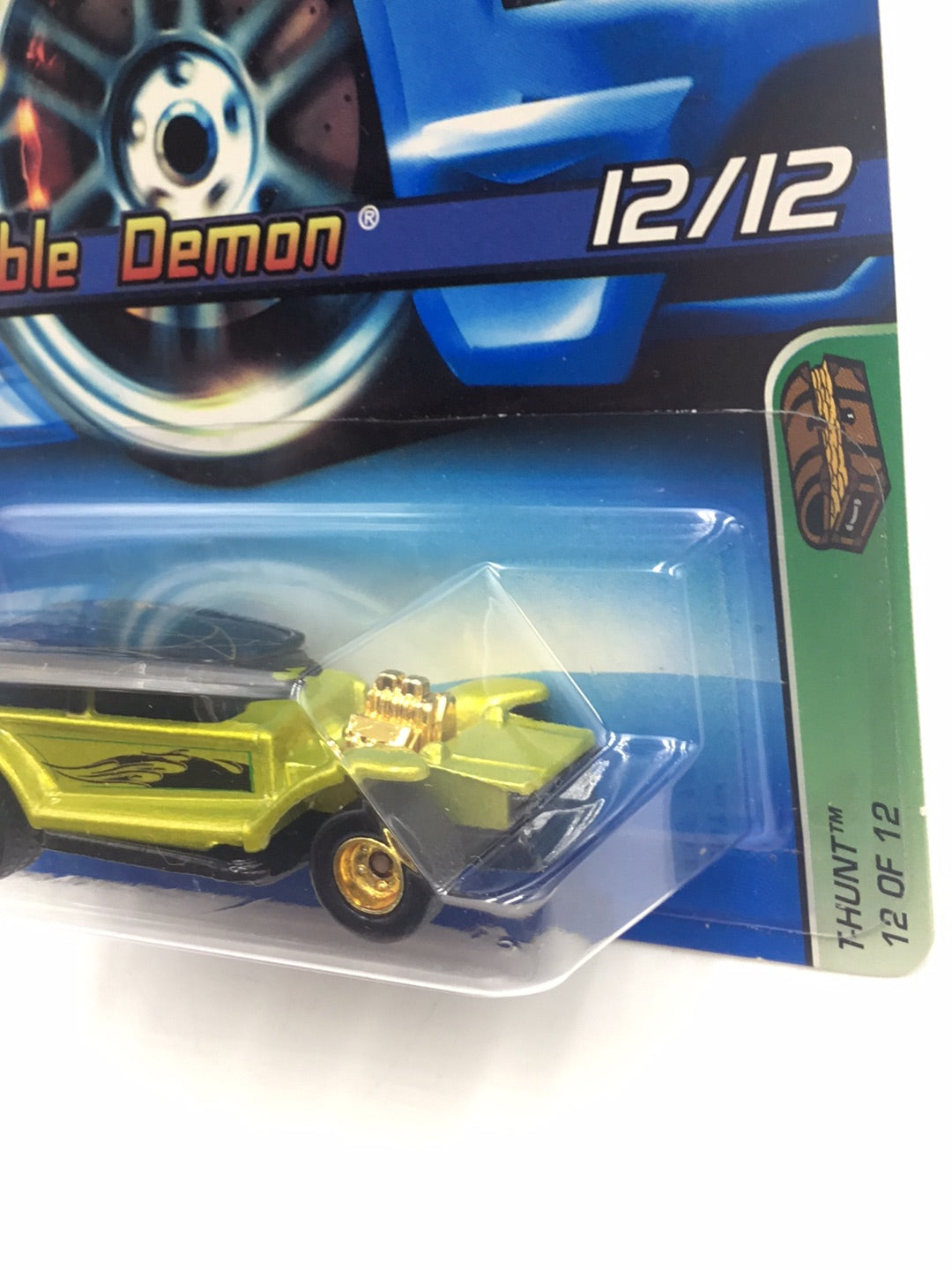 2005 Hot Wheels #132 Treasure Hunt #12 Double Demon real riders U2/DD2