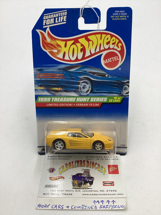 1999 Hot Wheels Treasure Hunt Series 5/12 Ferrari F512M #933 277M