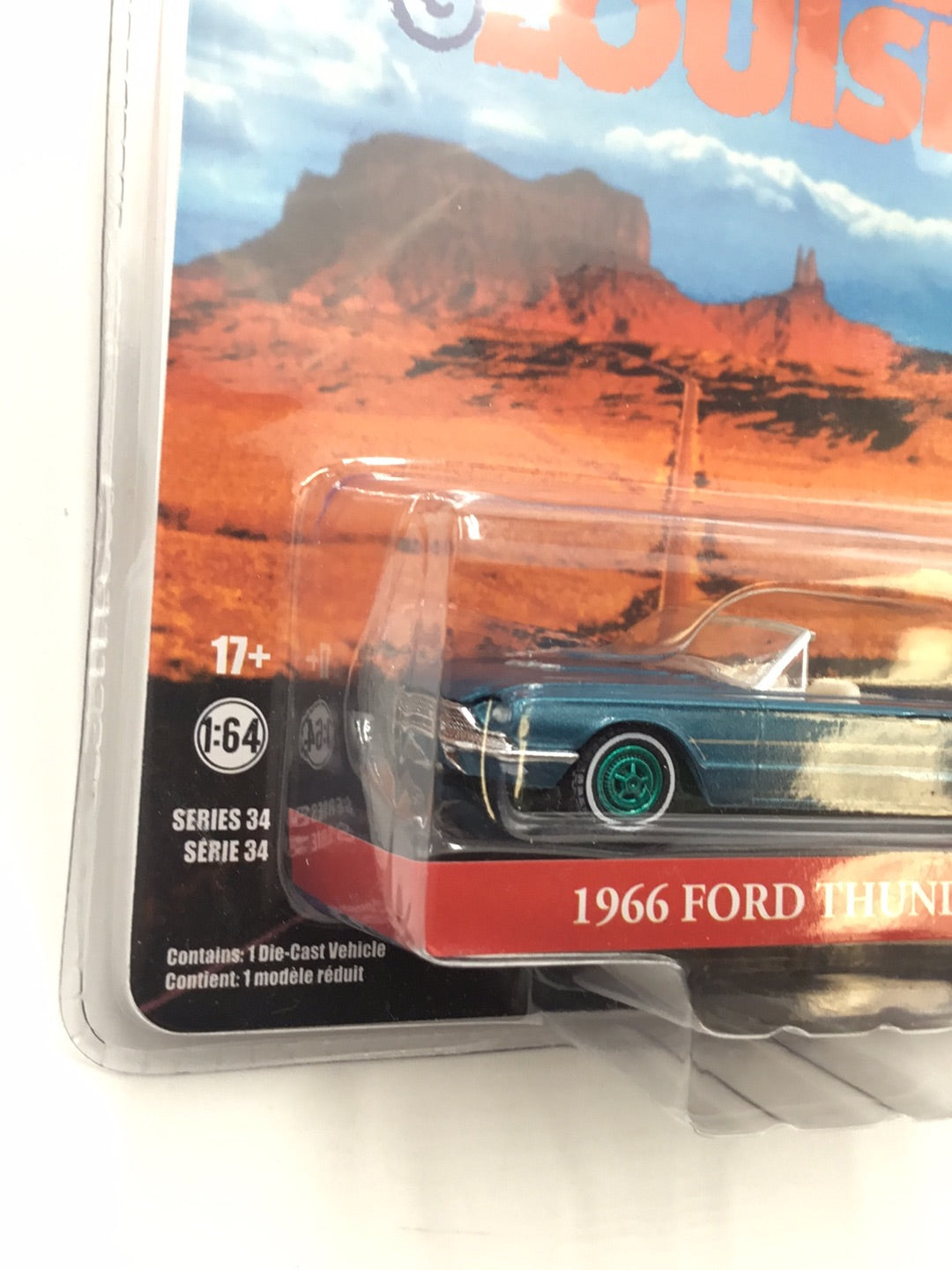 Greenlight Hollywood Thelma and Louise 1966 Ford Thunderbird green machine CHASE