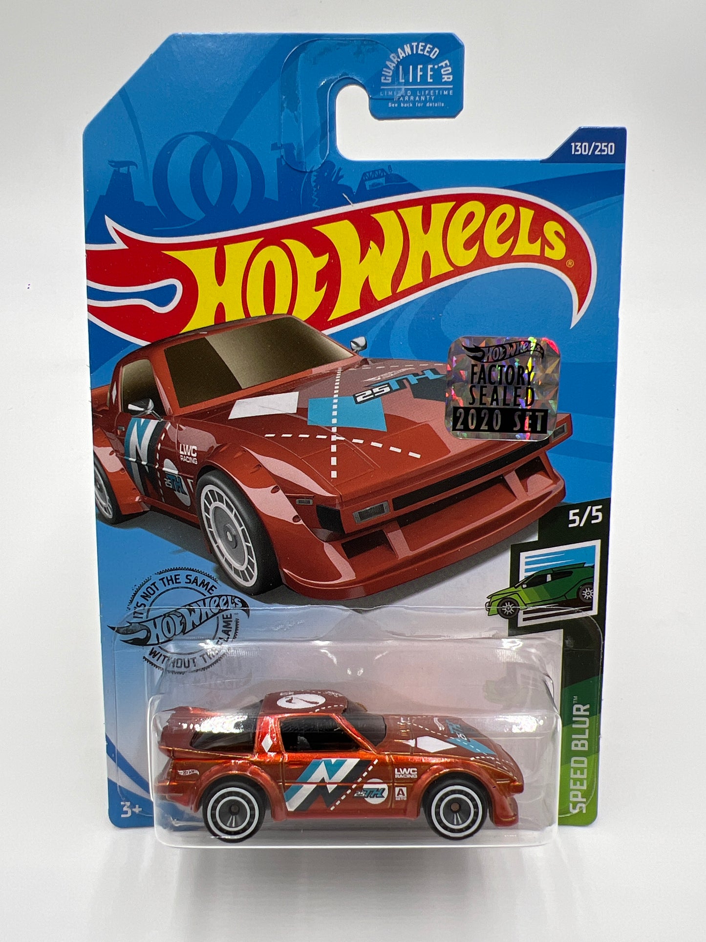 2020 Hot Wheels Factory Sealed Super Treasure Hunt #130 Mazda RX-7 Orange W/Protector