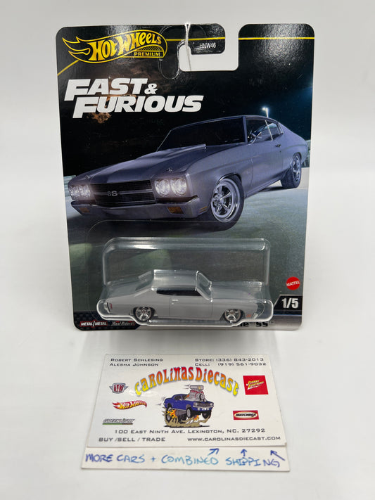 2025 Hot Wheels Premium Fast & Furious 1970 Chevelle SS Primer Gray 247H