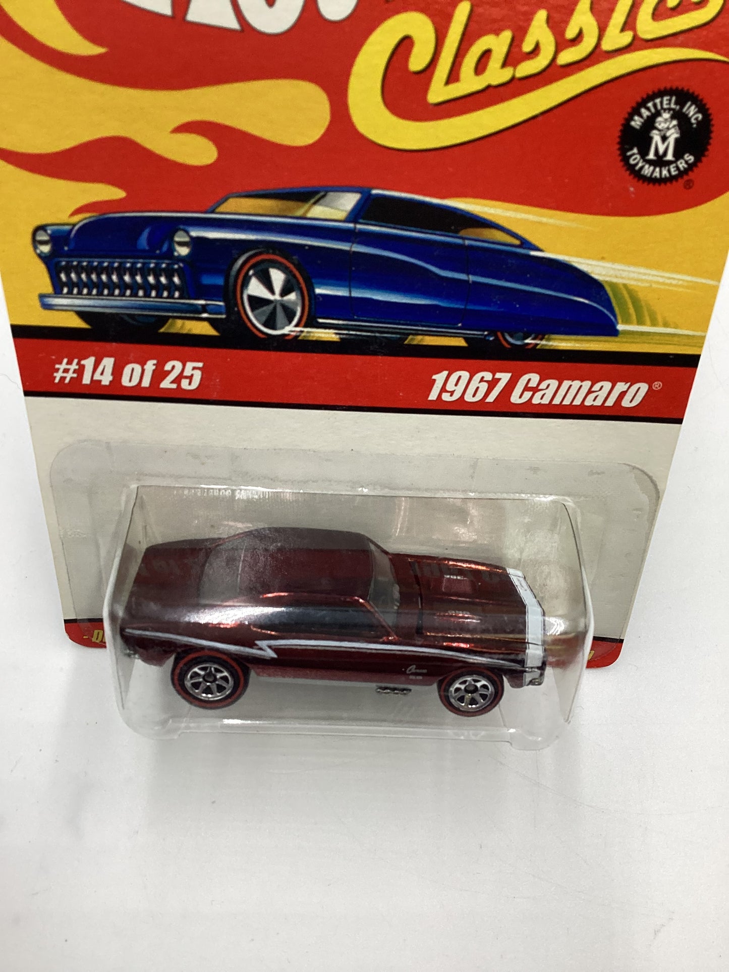 Hot wheels Classics Series 1 #14 1967 Camaro Dark Red SR