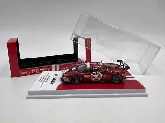 Tarmac Works x IXO Models Ferrari 488 GT3 Macau GT Cup FIA GT World Cup 2023 Red