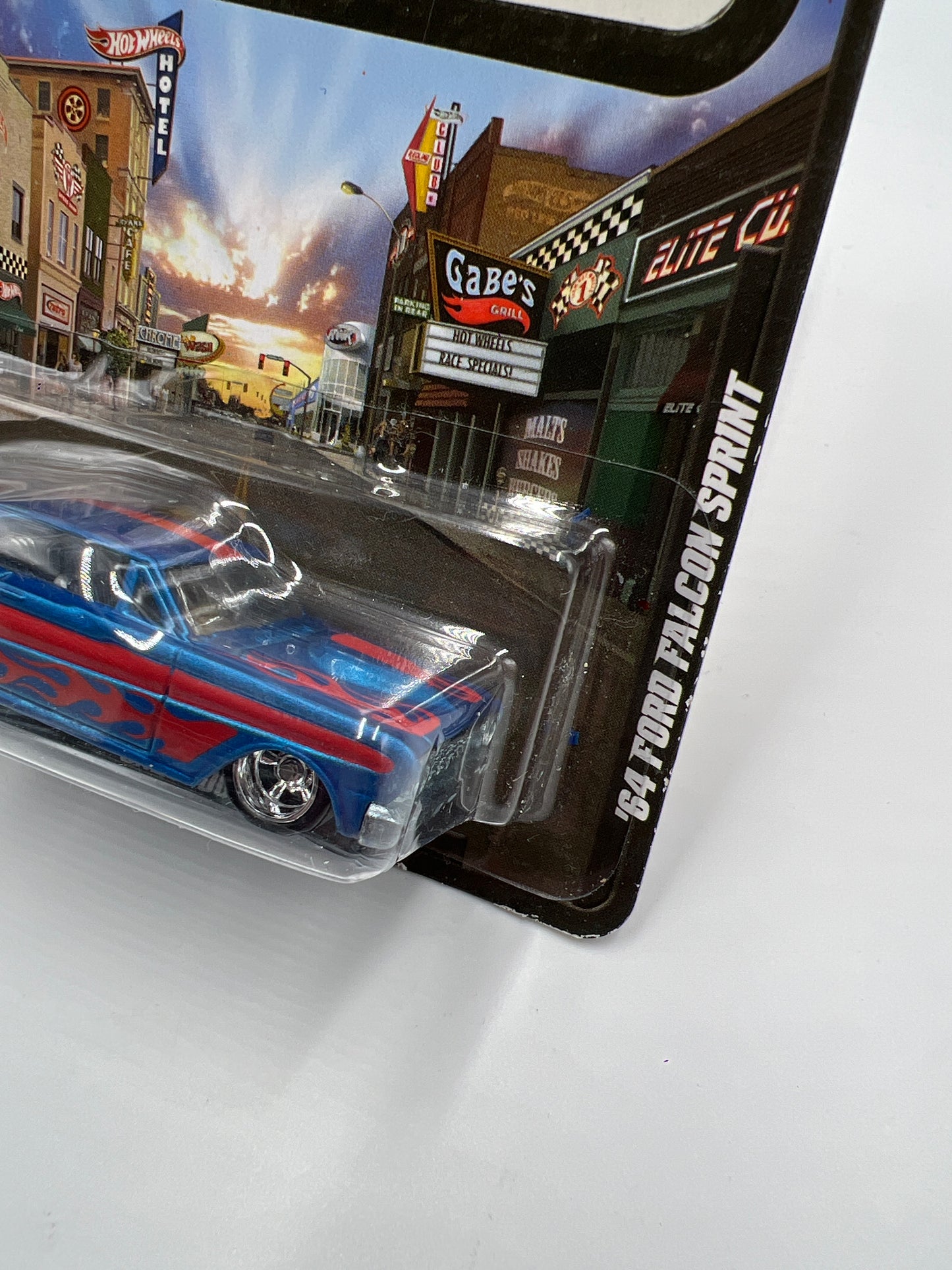 Hot Wheels Boulevard Underdogs 64 Ford Falcon Sprint Blue W/Protector #1