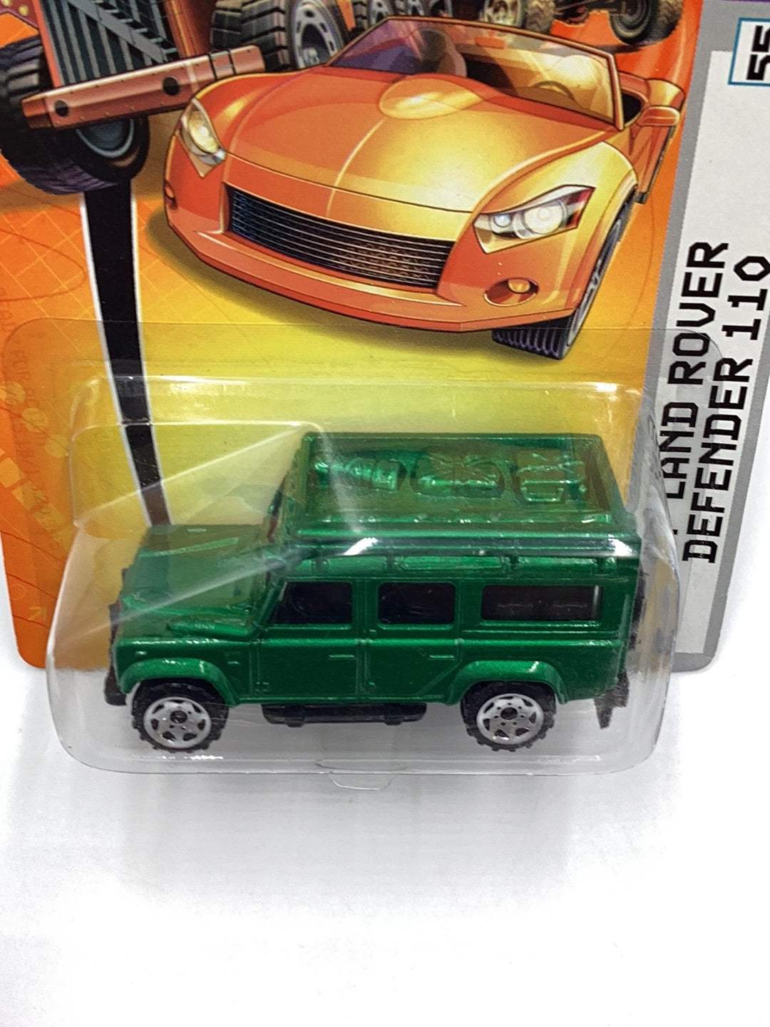 Matchbox #55 97 Land Rover Defender 110 green 214A