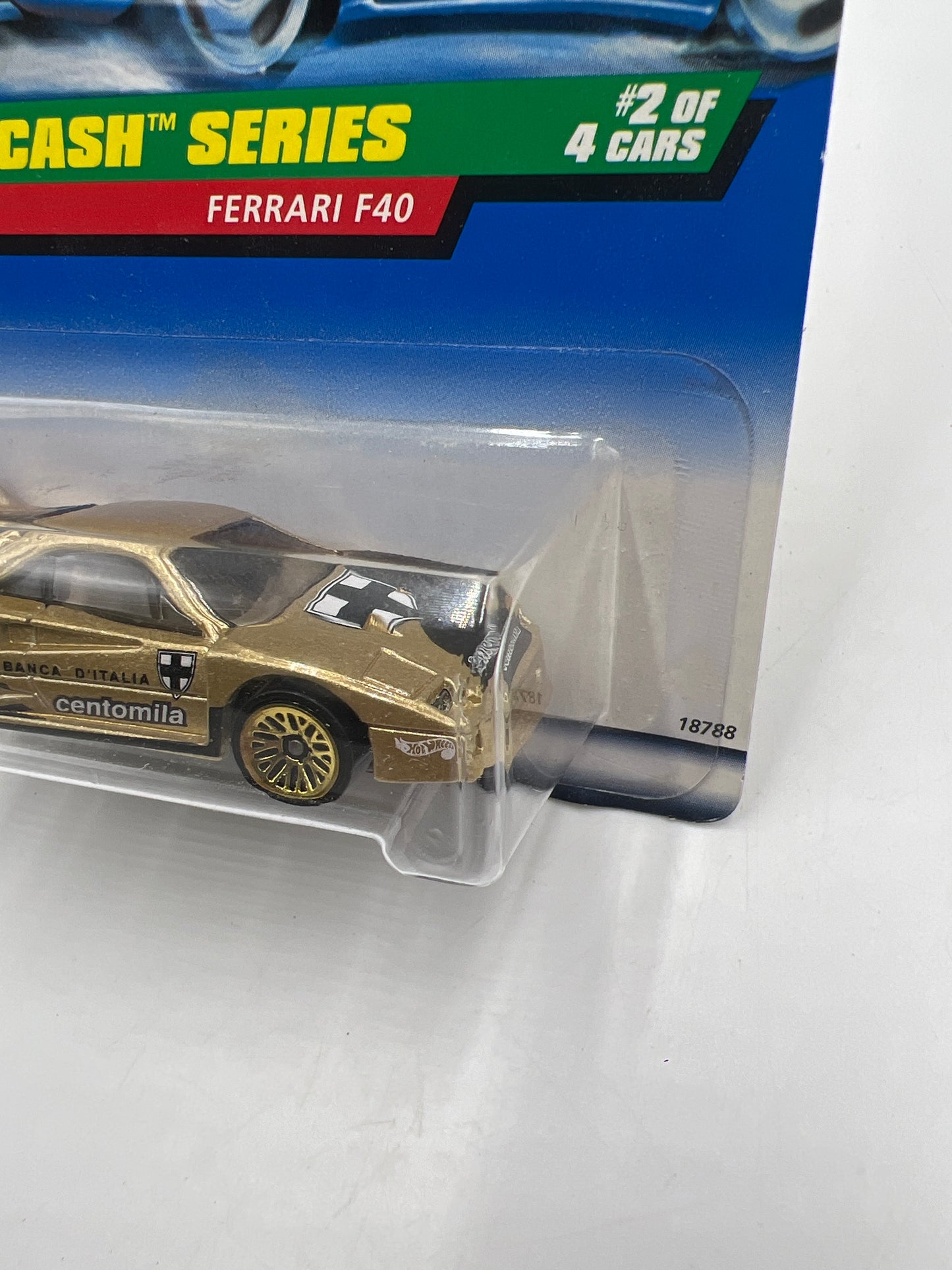 1998 Hot Wheels #722 Dash 4 Cash Ferrari F40 101G