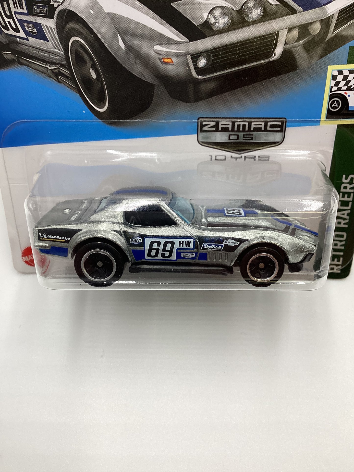 2022 Hot Wheels Zamac 10 Years #79 69 Copo Corvette *Card Not Perfect*
