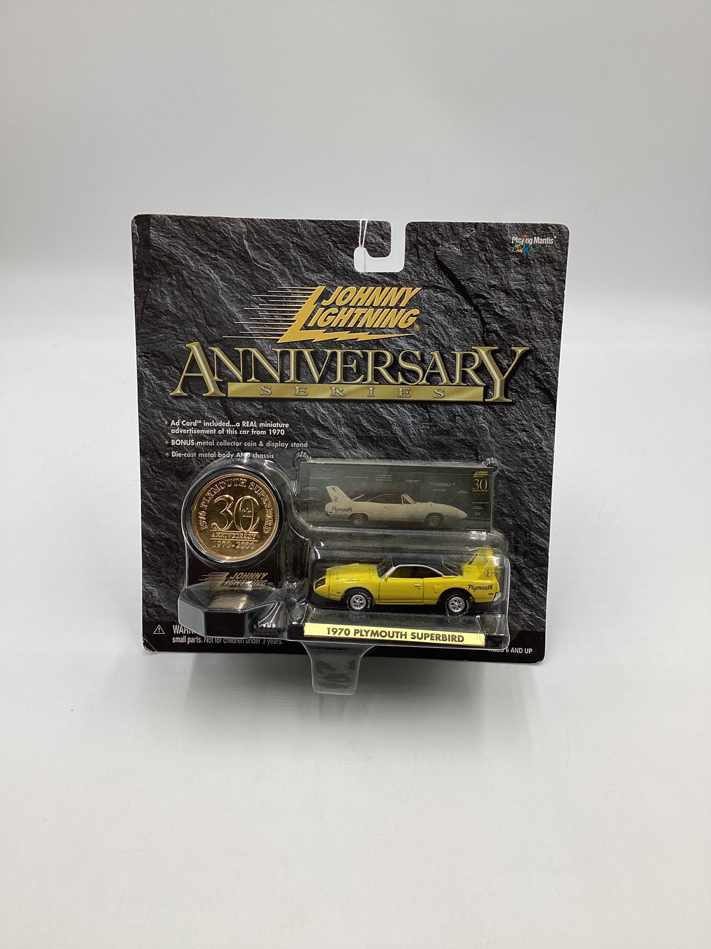 Johnny Lightning Anniversary Series Yellow 1970 Plymouth Superbird 191E