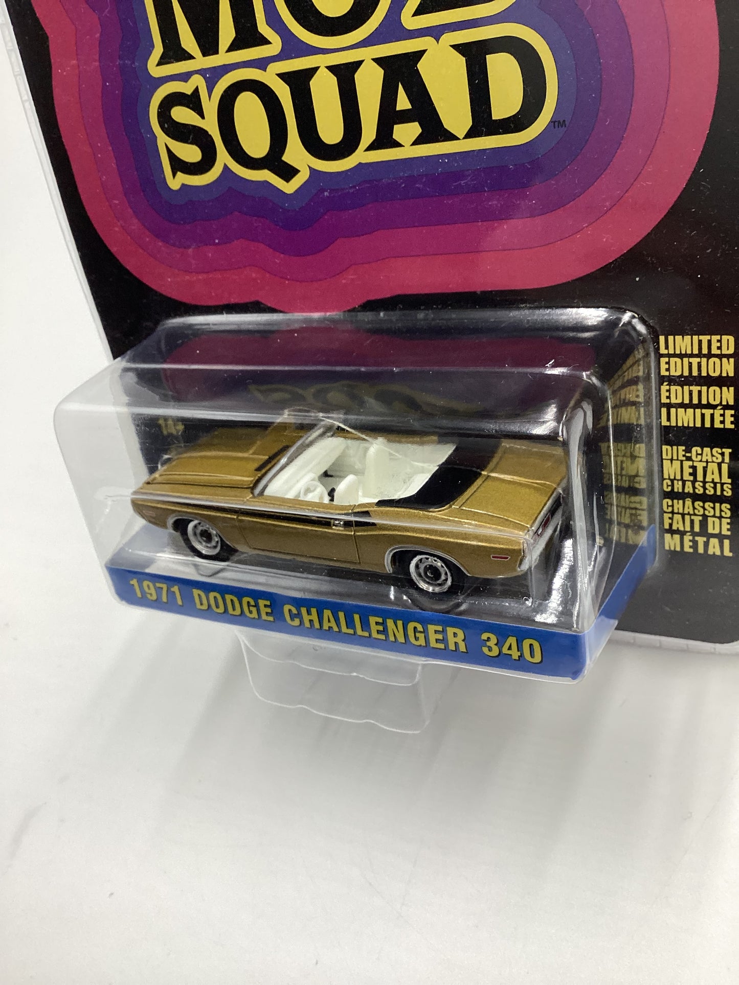 Greenlight Hollywood TheMod Squad 1971 Dodge Challenger 340 Gold 178C