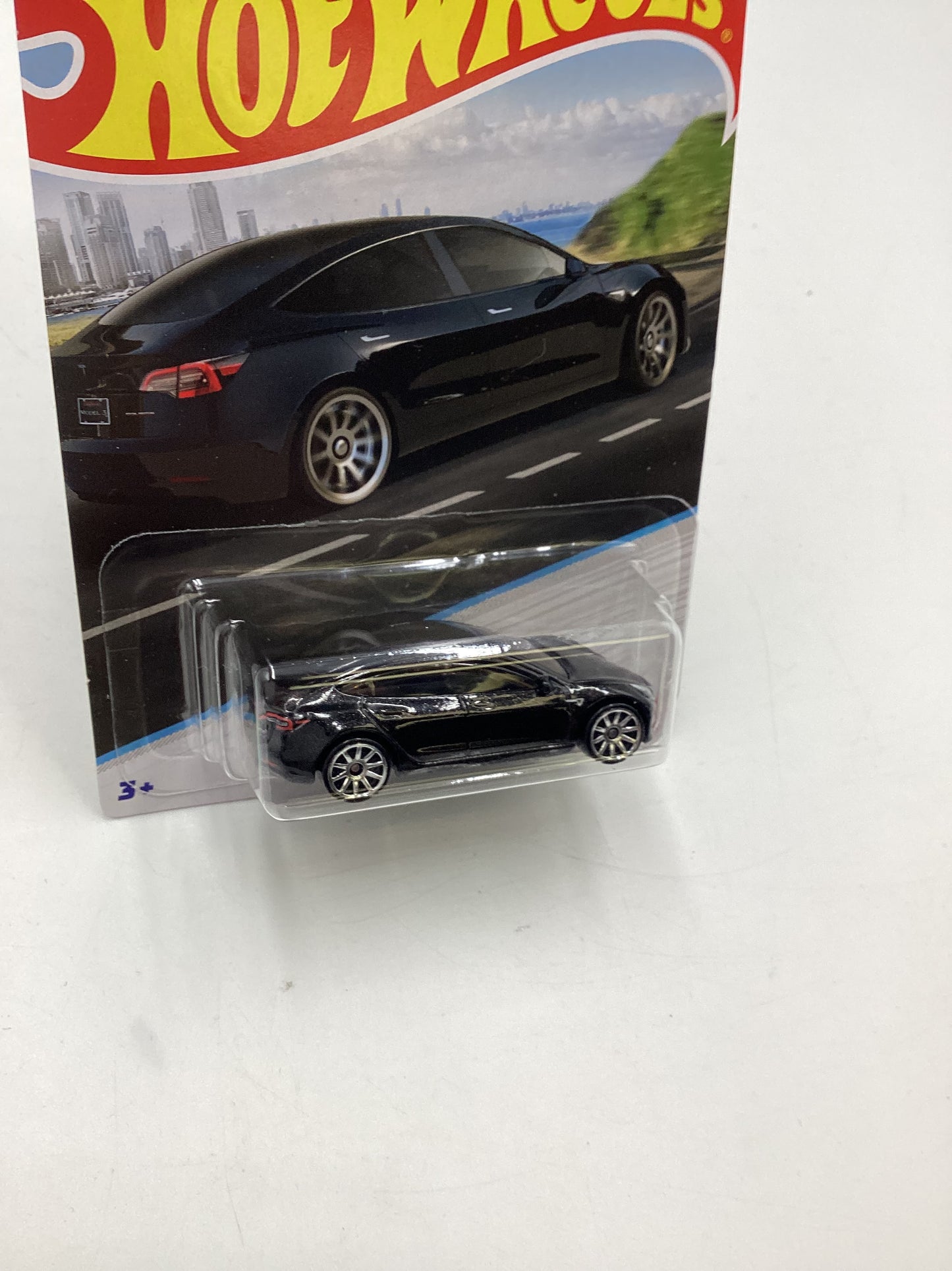 Hot Wheels Walmart Exclusive Luxury Sedans #3 Tesla Model 3 Black 158C