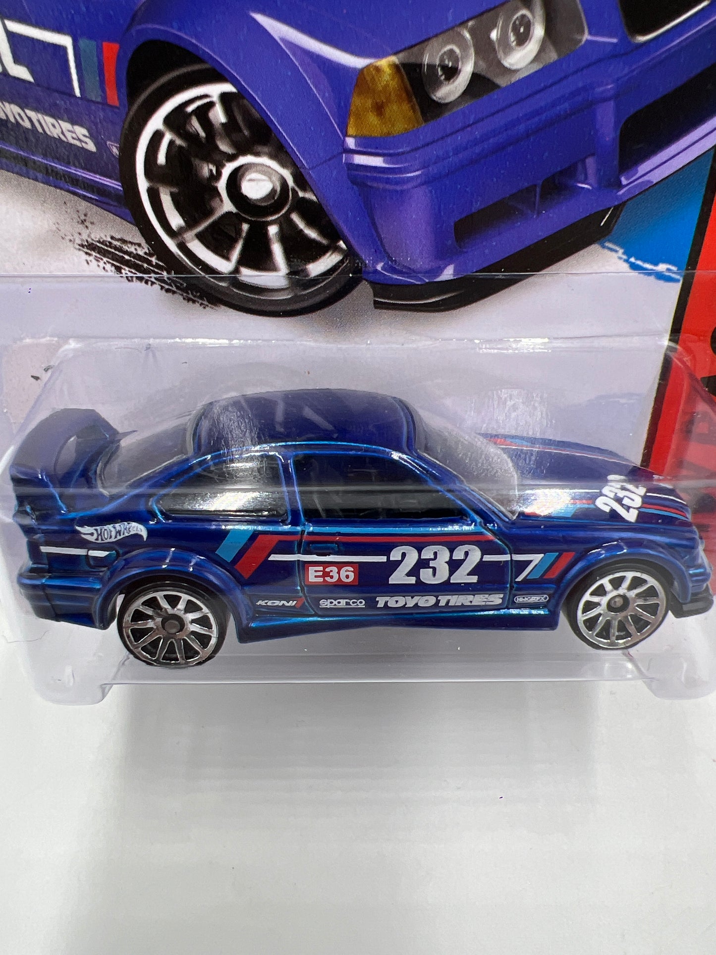 2015 Hot Wheels Race #146 BMW E36 M3 Race Blue 108A