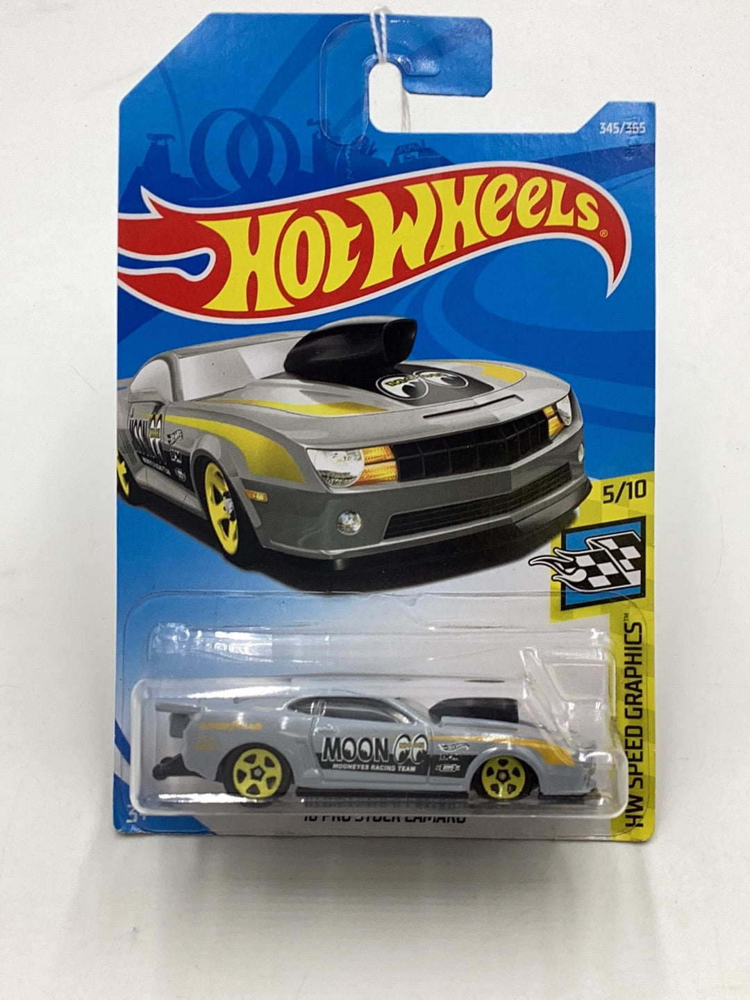 2018 Hot Wheels #345 10 Pro Stock Camaro Mooneyes 17F