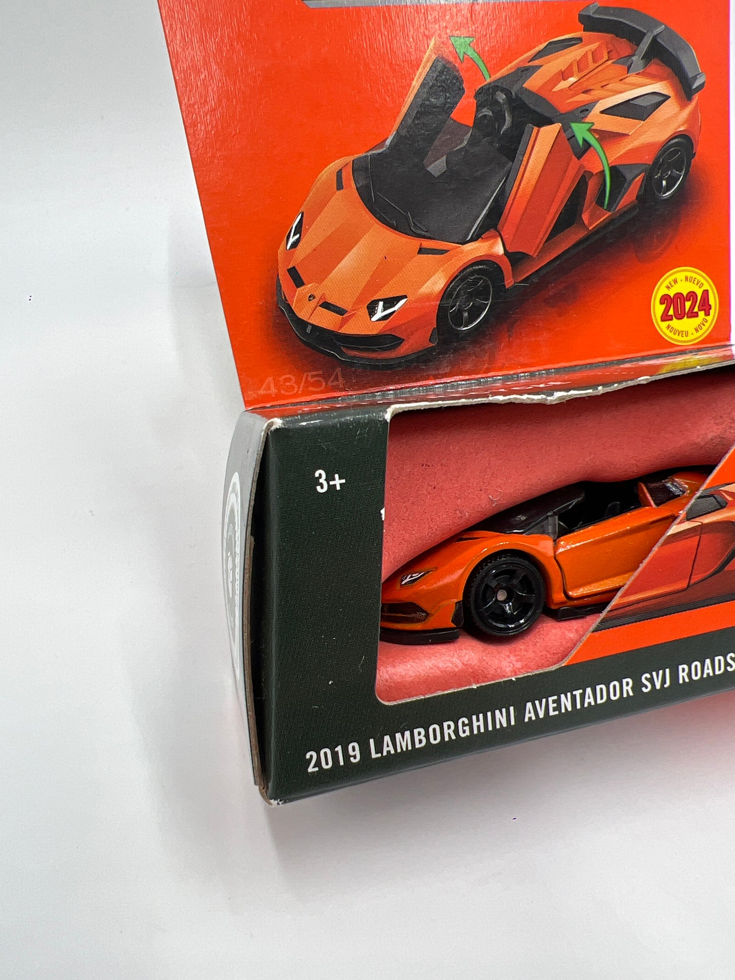 2024 Matchbox Moving Parts #43 2019 Lamborghini Aventador SVJ Roadster Orange 166D
