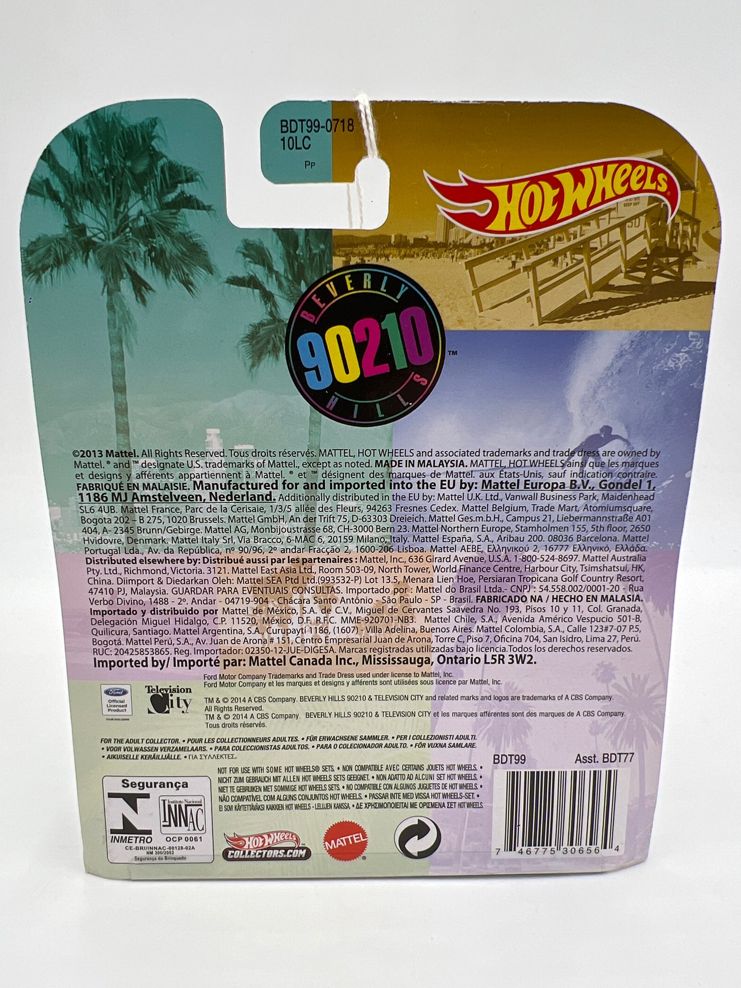 Hot Wheels Retro Entertainment Beverly Hills 90210 65 Mustang Yellow