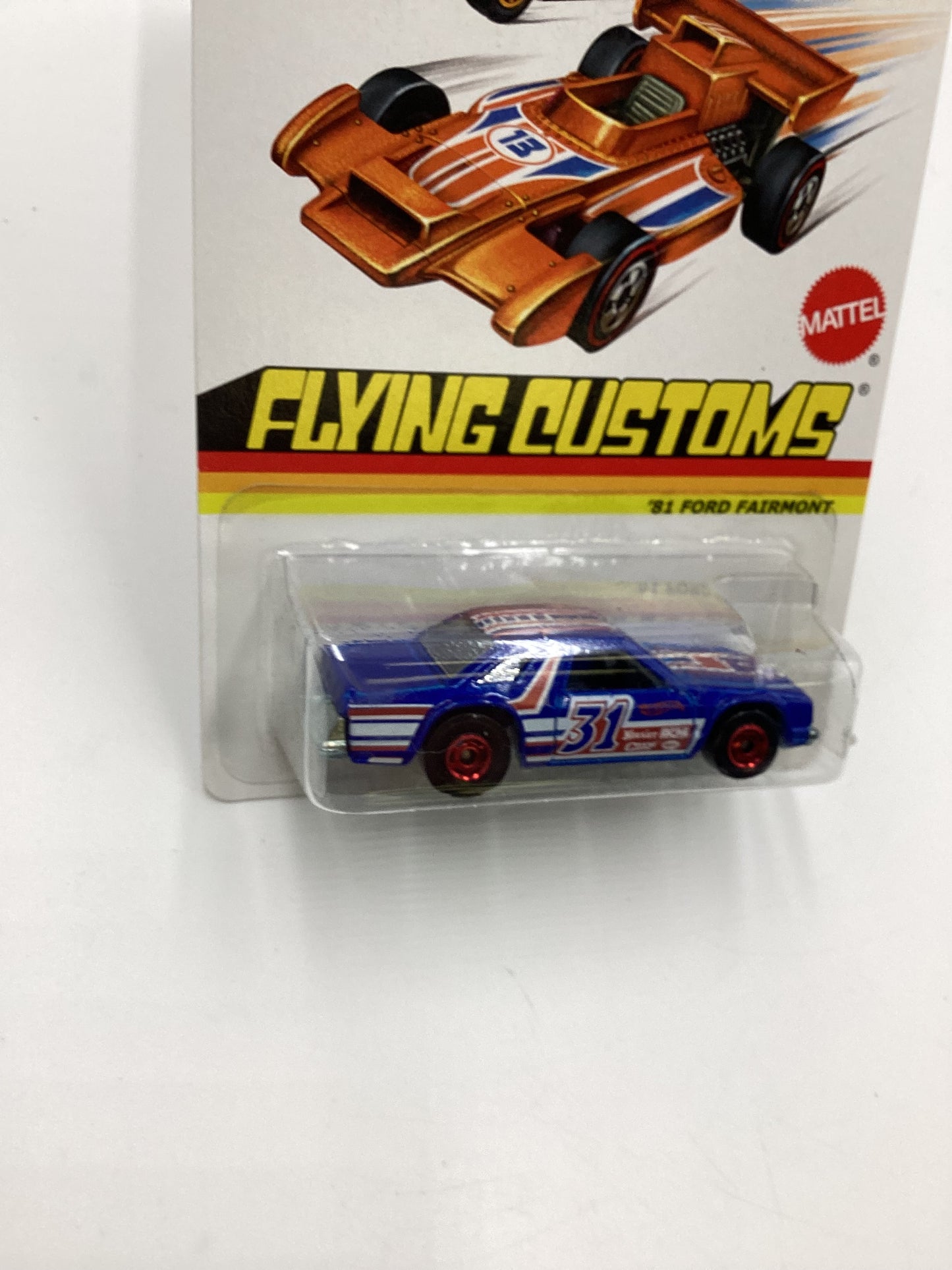 Hot Wheels Flying Customs 81 Ford Fairmont Blue with protector