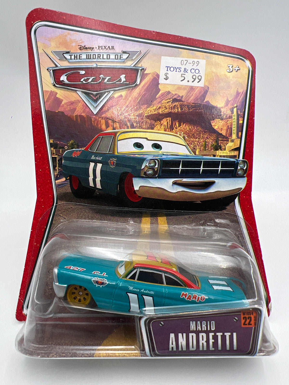 Disney Pixar The World Of Cars #22 Mario Andretti 140H