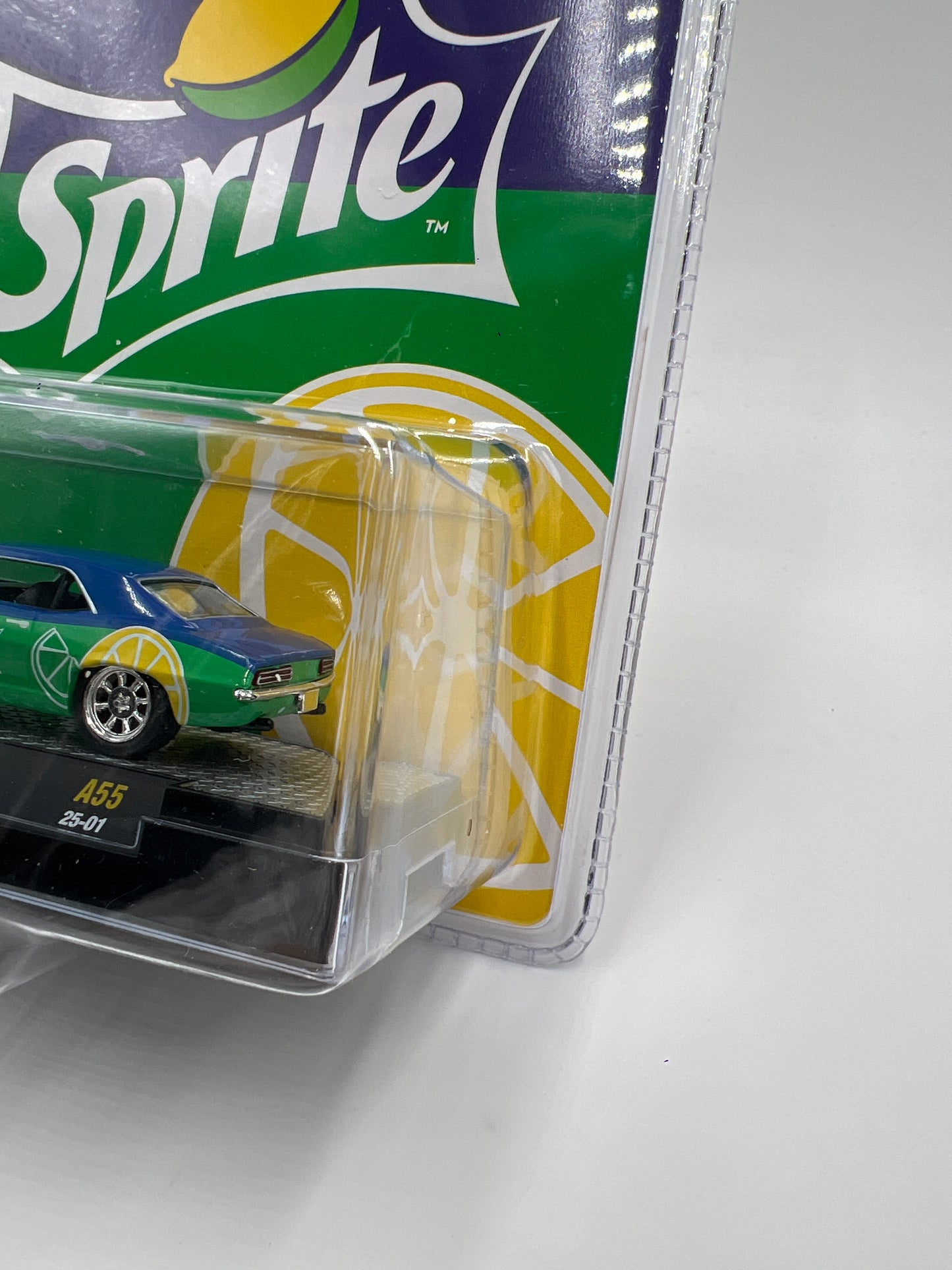 2025 M2 Machines Coca Cola Sprite 1969 Chevrolet Camaro Green/Blue A55 205E