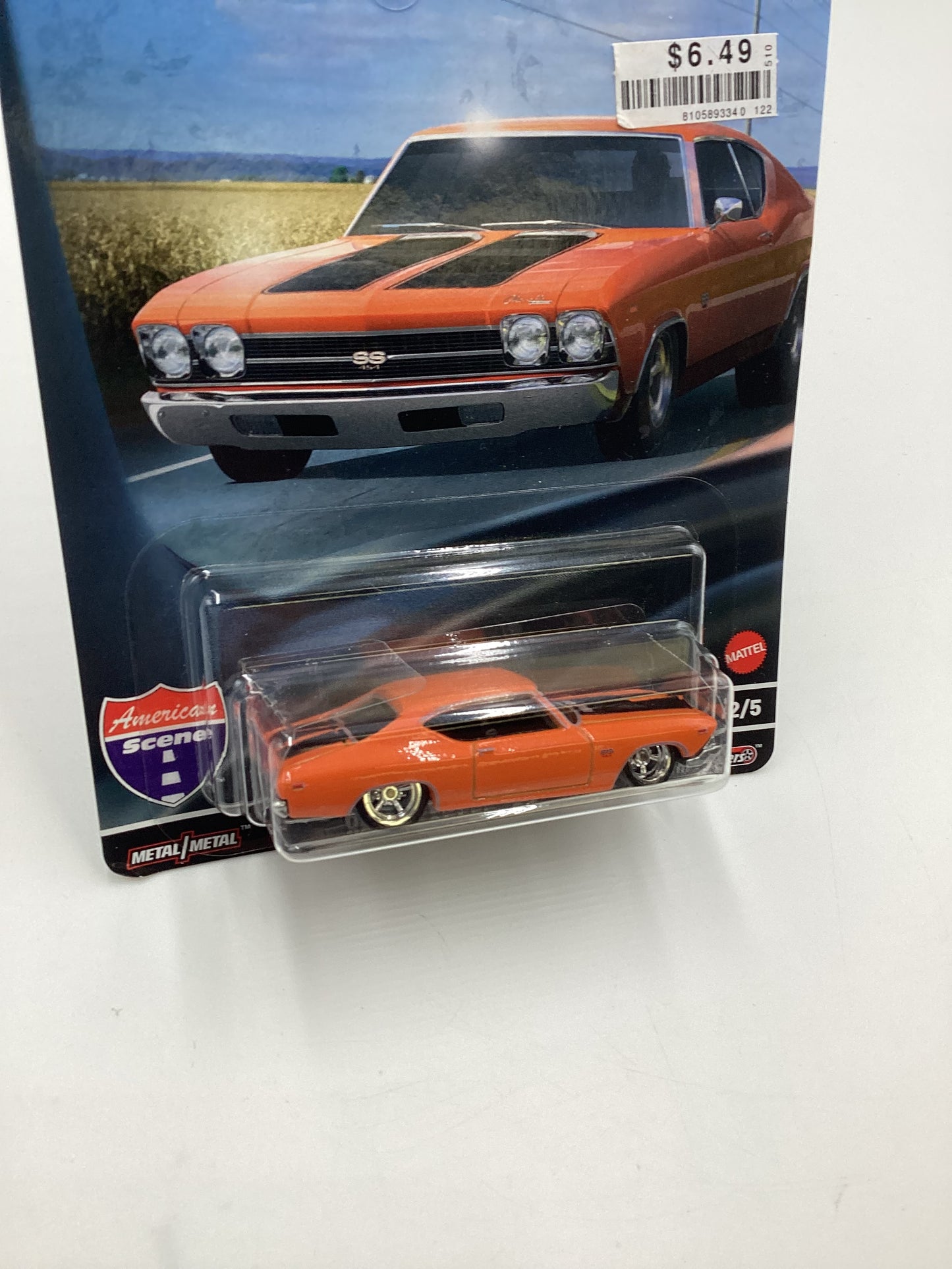 Hot wheels Premium American Scene #2 69 Chevelle SS 396 Orange 252G