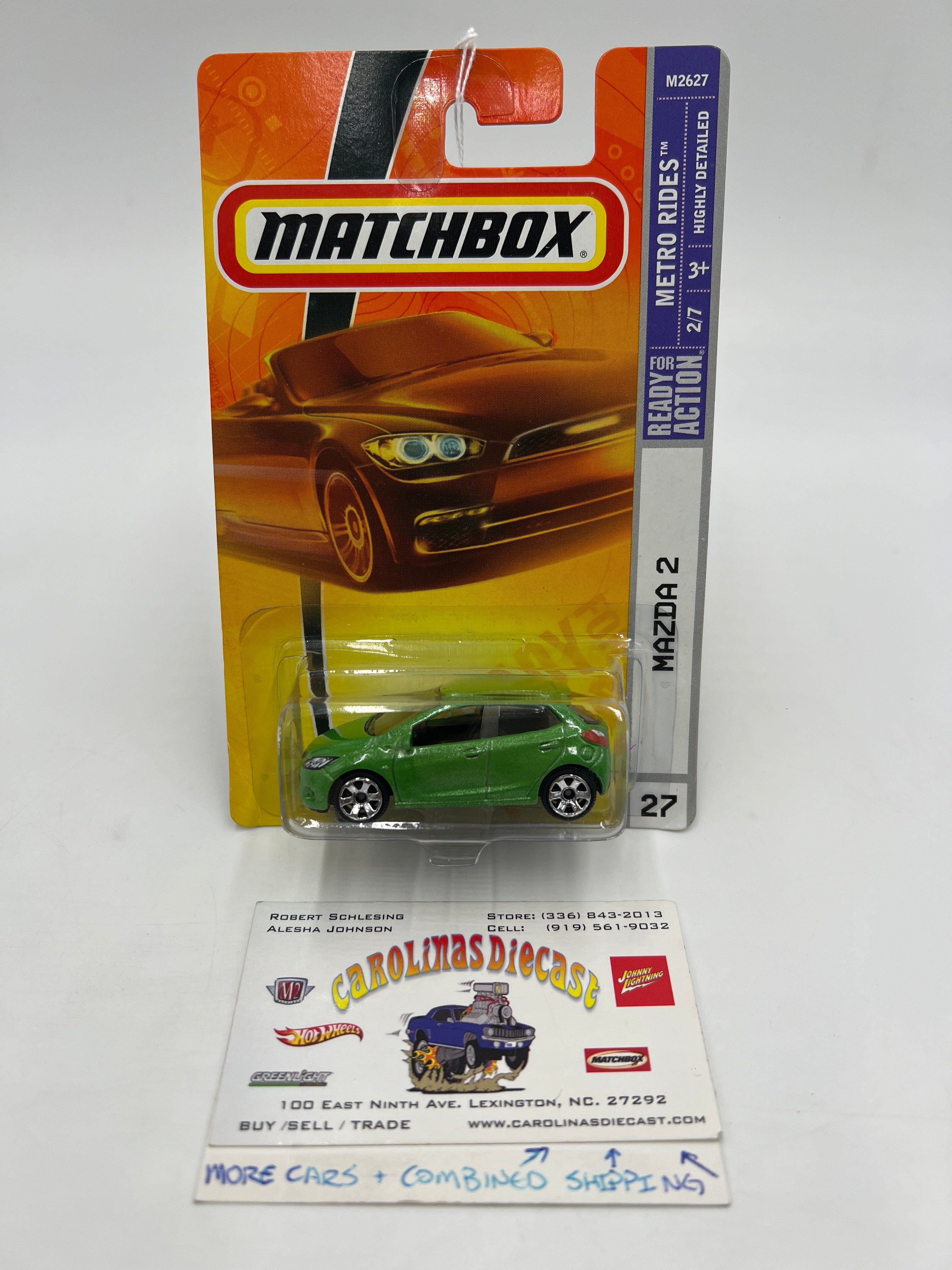 Matchbox Metro Rides #27 Mazda 2 Green SR – carolinasdiecast