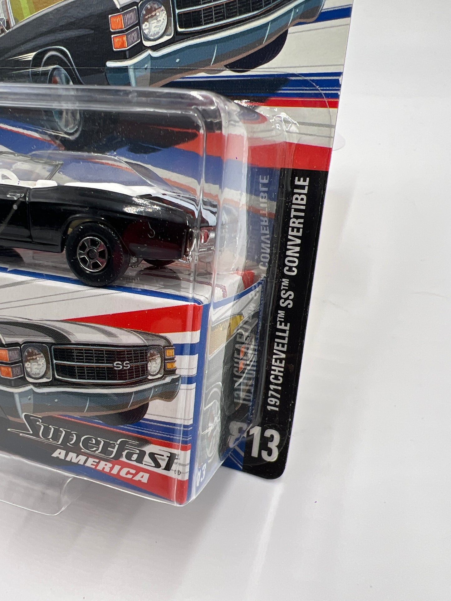 Matchbox Superfast America #13 1971 Chevelle SS Convertible Black 173C