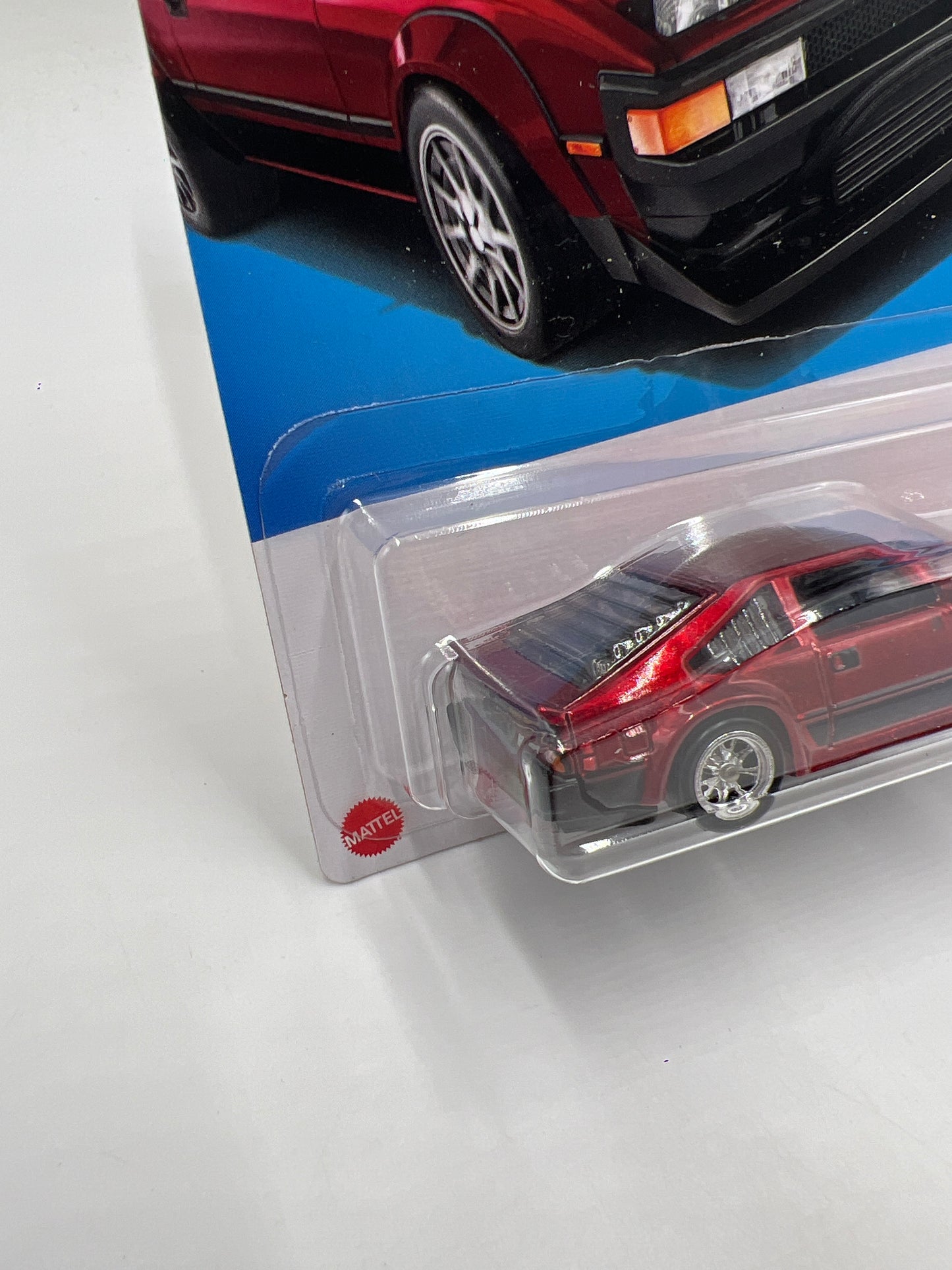 2023 Hot Wheels Super Treasure Hunt #167 82 Toyota Supra Red W/Protector