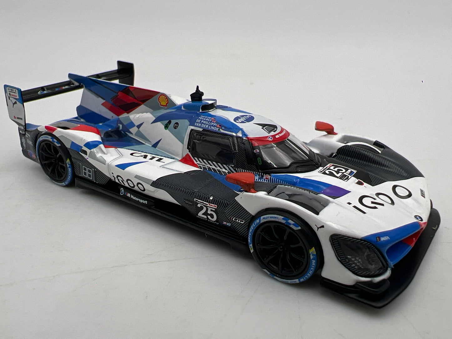 Mini GT #709 BMW M Hybrid V8 #25 2023 IMSA Sebring 12 Hrs 2nd Place M Team RLL