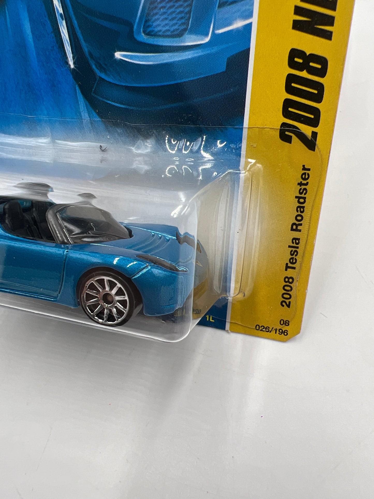 2008 Hot Wheels New Models #26 2008 Tesla Roadster Blue 50C