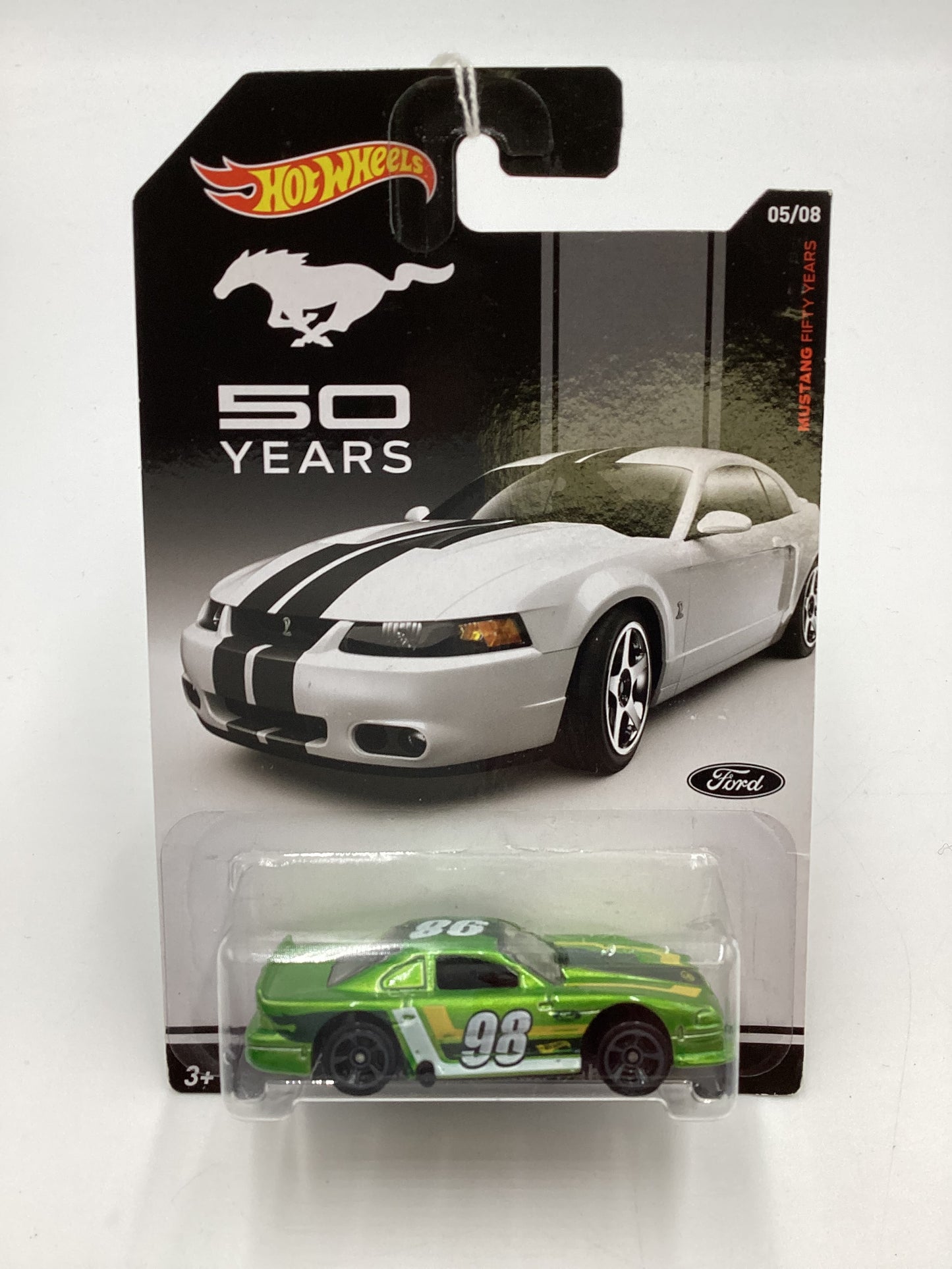 Hot Wheels Mustang 50 Years #5 03 Ford Mustang Cobra Green 153D