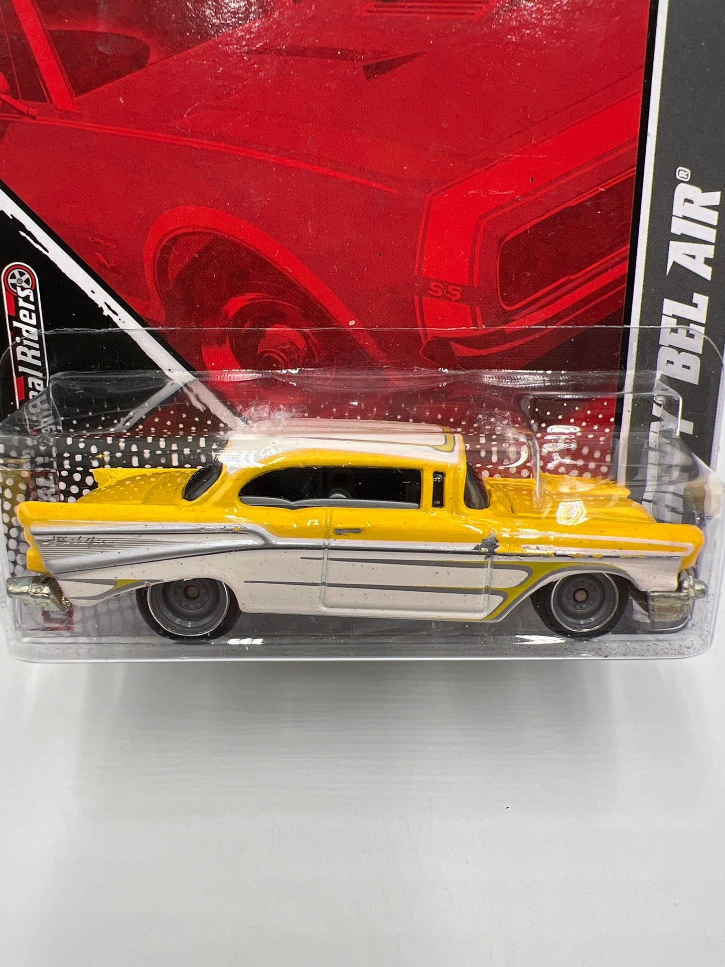 Hot Wheels Premium Garage Series #6 57 Chevy Bel Air Yellow/White