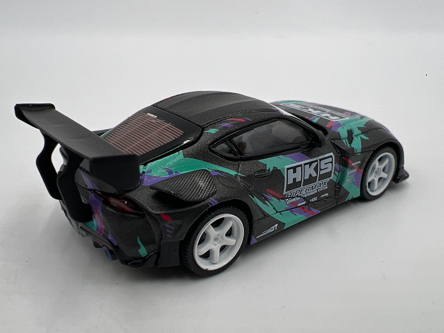 Mini GT #212 MiJo Exclusive HKS Toyota GR Supra 2019 SEMA Presentation