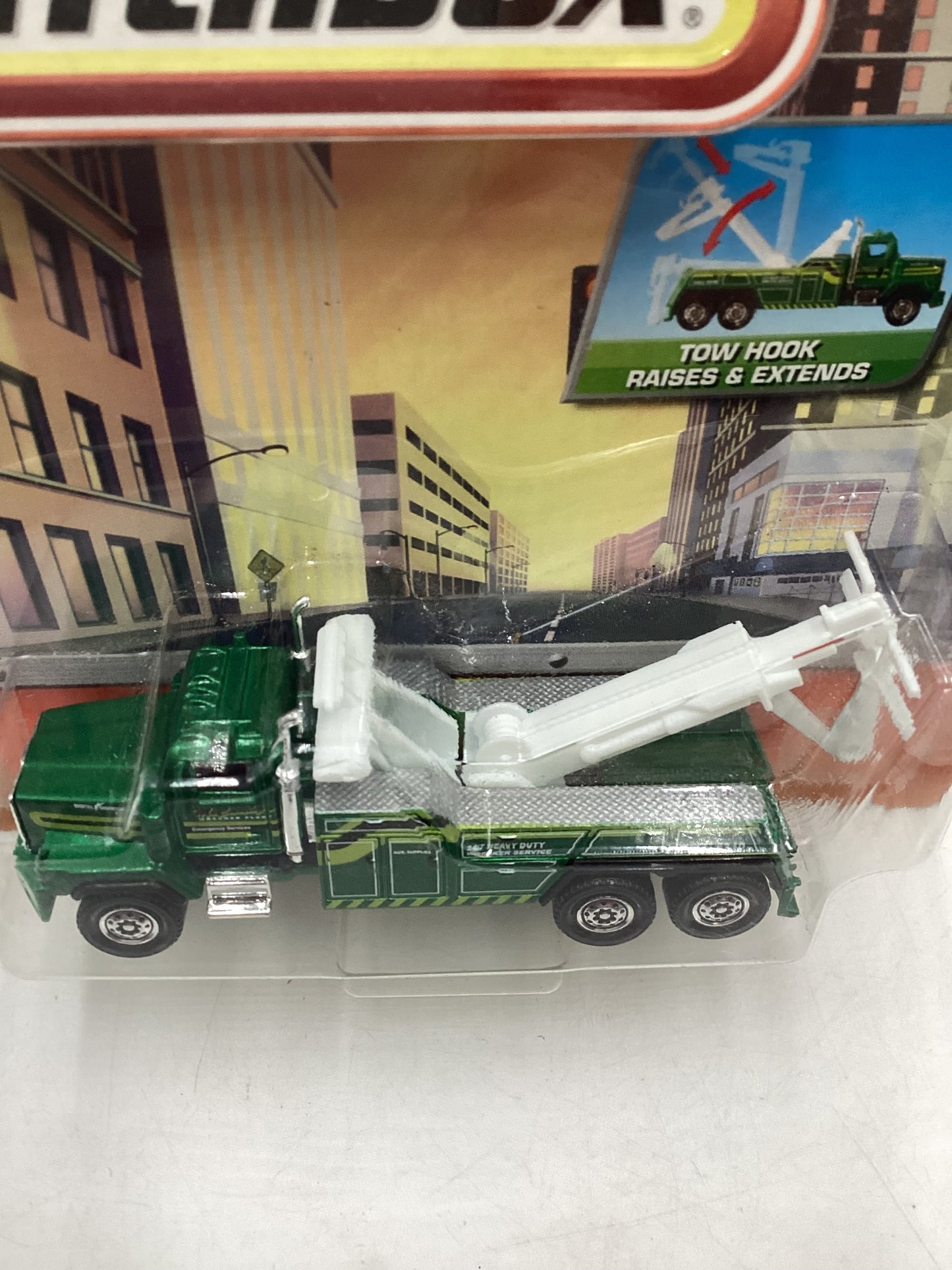 Matchbox Real Working Rigs Western Star 6900XD Wrecker Green