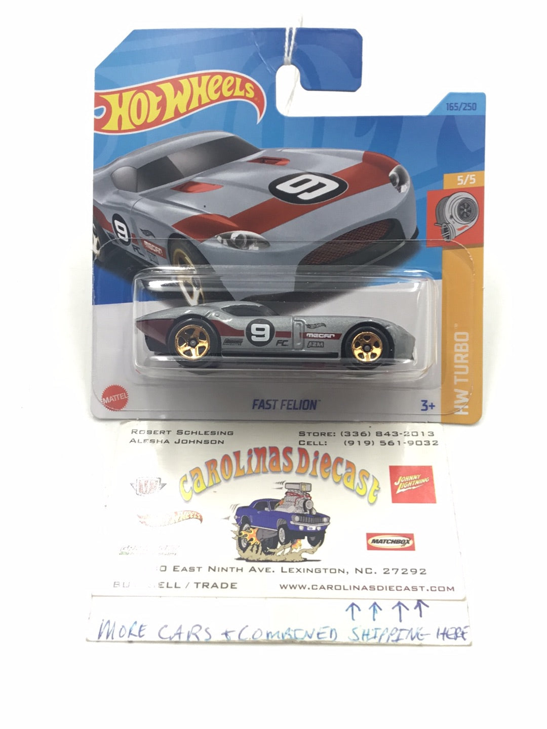 2023 hot wheels N Case Short Card #165 Fast Felion HH9