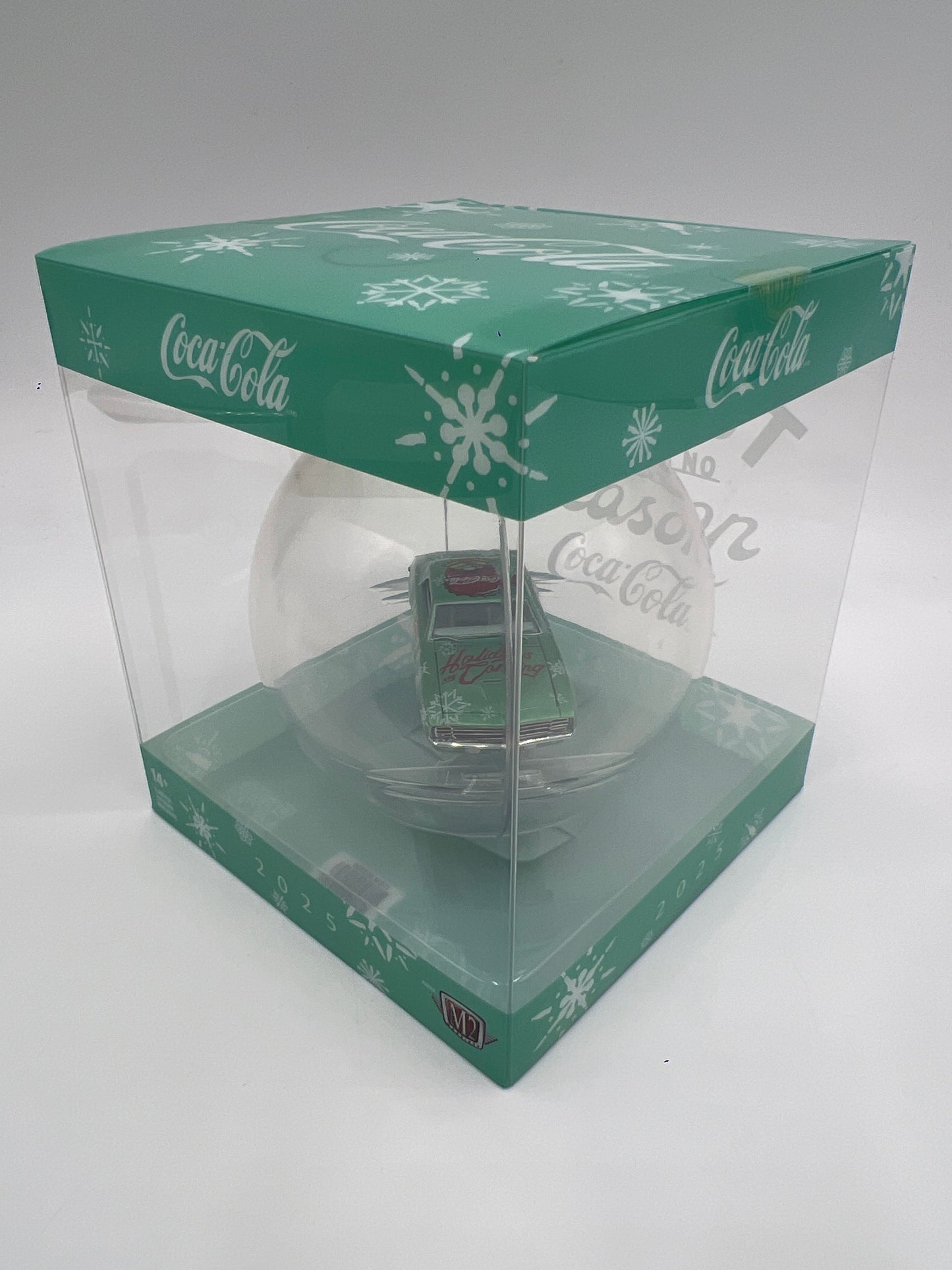 2025 M2 Machines Coca Cola Holiday Christmas Ornaments 1969 Chevrolet Camaro Green