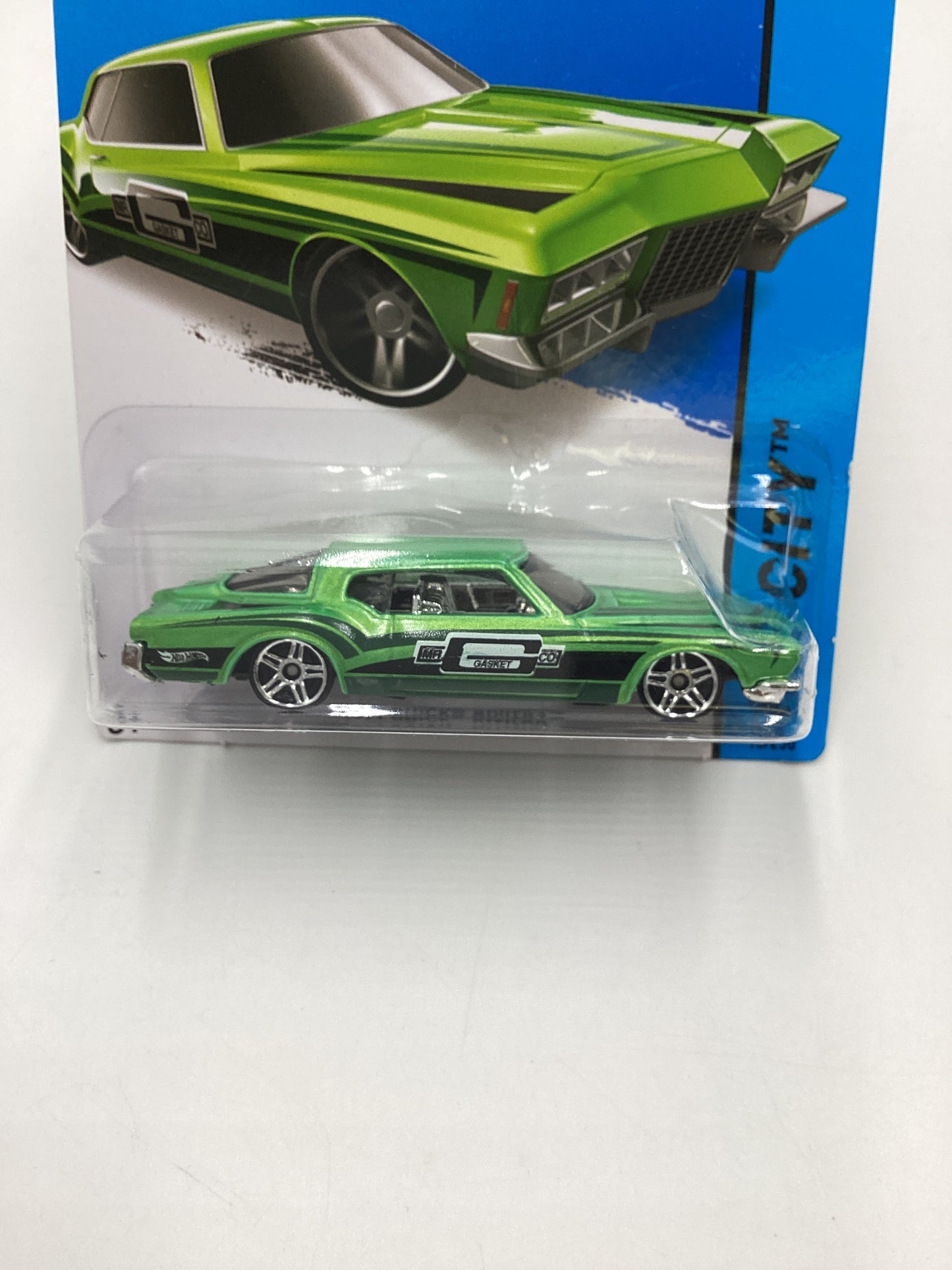 2015 Hot wheels HW City #15 Green 1971 Buick Riviera 52i