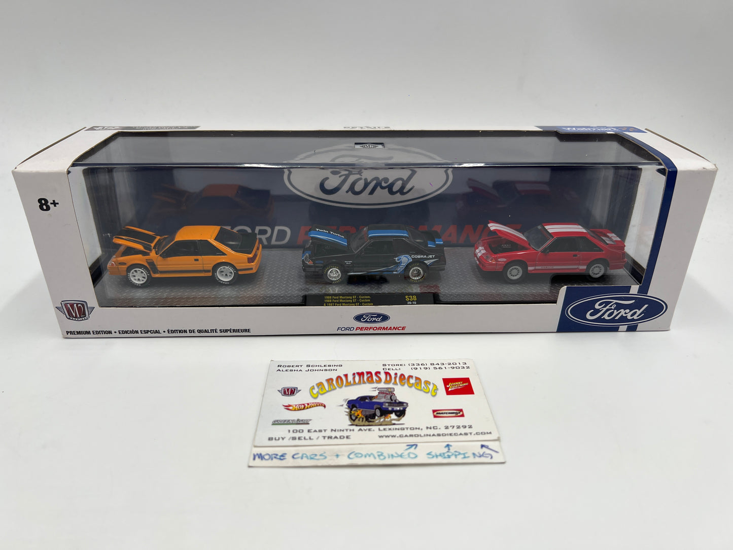 M2 Machines Walmart Exclusive Ford Performance 1988 & 1987 Ford Mustang GT Custom 3 Pack S38