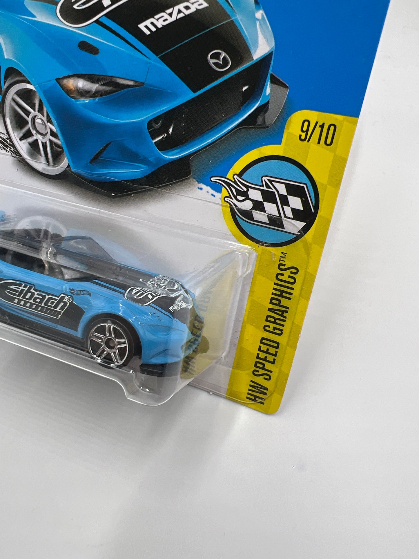 2017 Hot Wheels Speed Graphics #177 15 Mazda MX-5 Miata Blue Eibach 85E