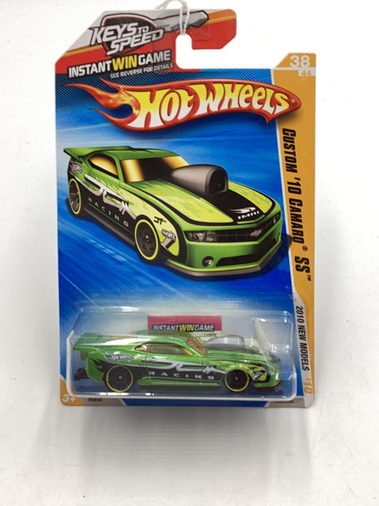 2010 Hot Wheels #38 Custom 10 Camaro SS new models keys to speed card 14E