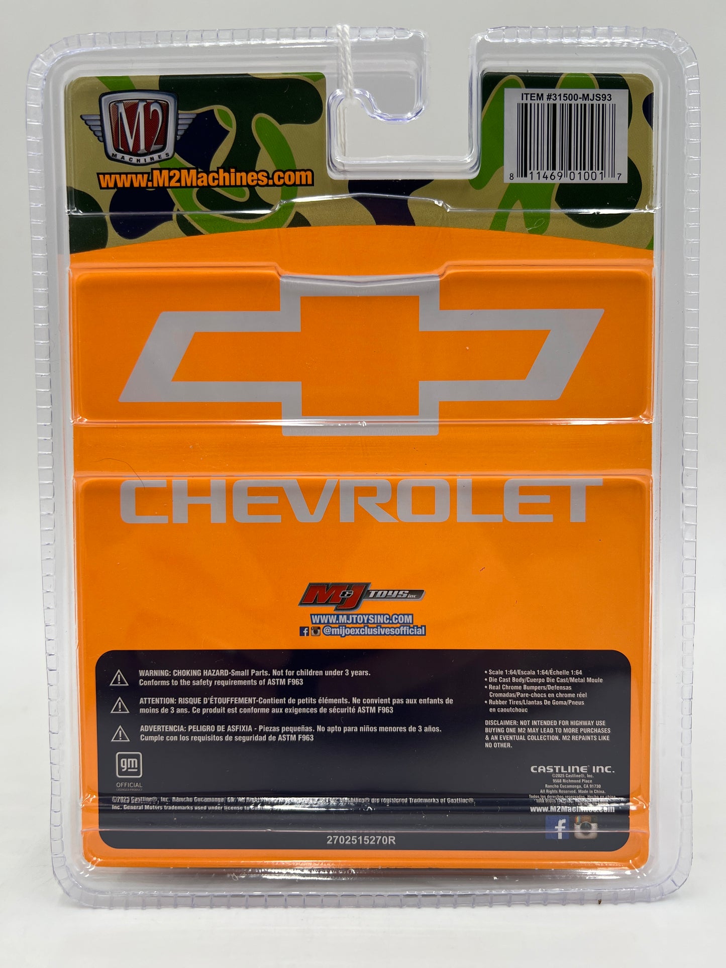 M2 Machines MiJo Exclusives CHASE 1980 Chevrolet Silverado Camouflage MJS93