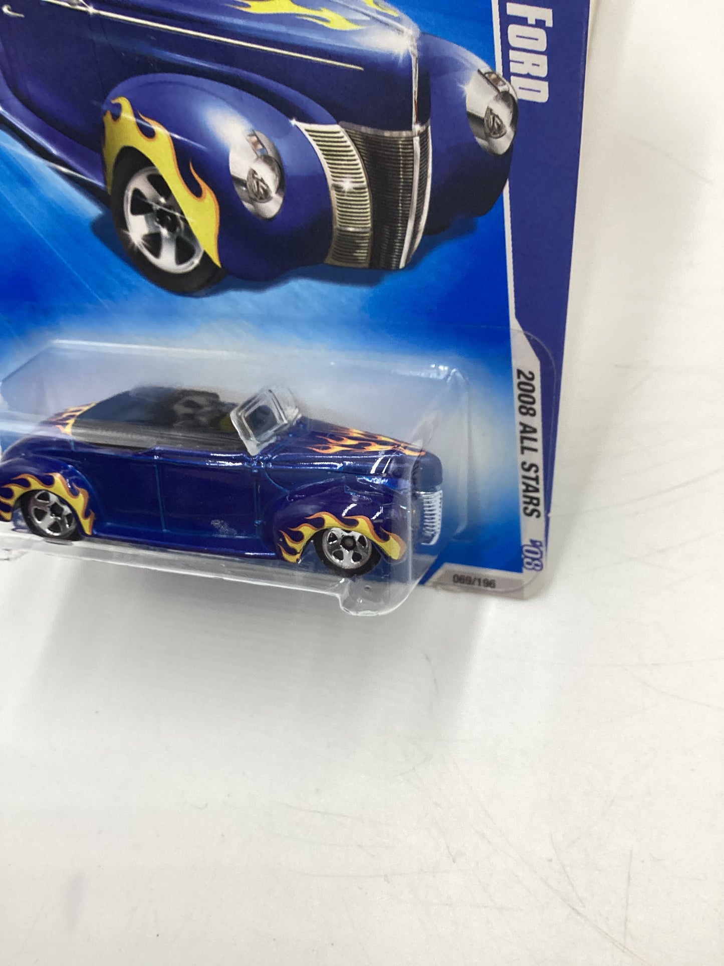 2008 Hot Wheels All Stars #69 1940 Ford Blue 34E