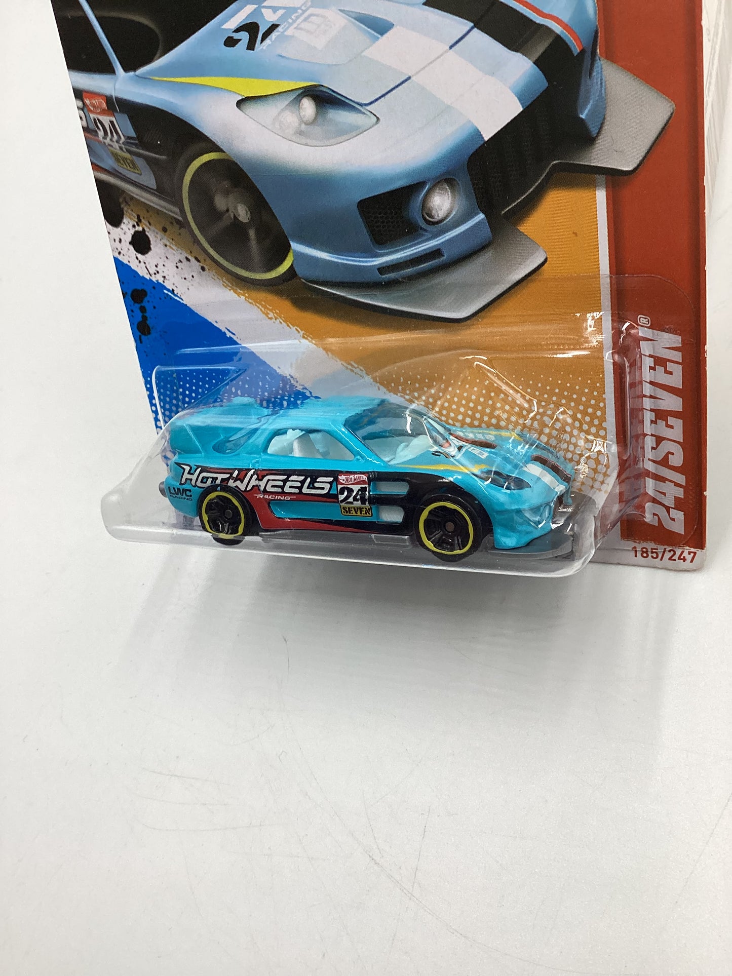 2012 Hot Wheels Thrill Racers Race Course #185 24/Seven Light Blue 68B