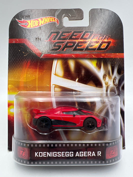 Hot Wheels Retro Entertainment Need For Speed Koenigsegg Agera R W/Protector