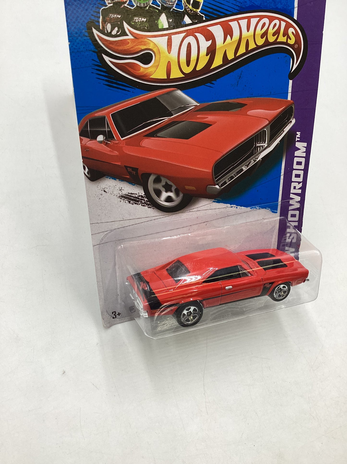 2013 Hot Wheels #223 69 Dodge Charger Red 39D