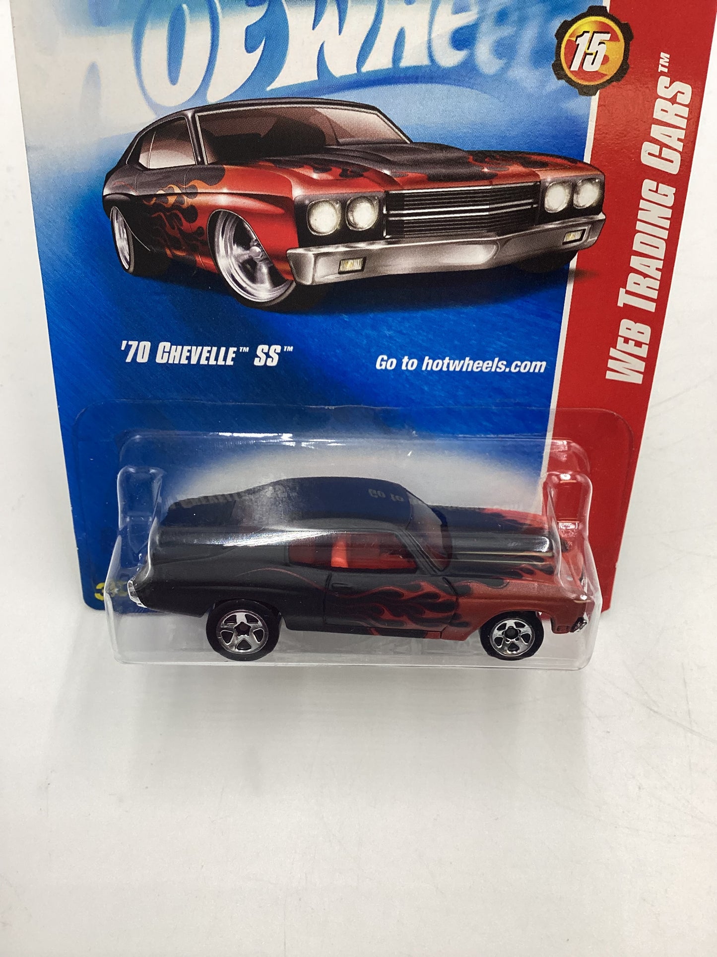 2008 Hot Wheels Web Trading Cars #91 70 Chevelle SS Black 15D