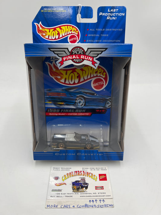 1999 Hot Wheels Final Run #10 Custom Corvette Dark Blue
