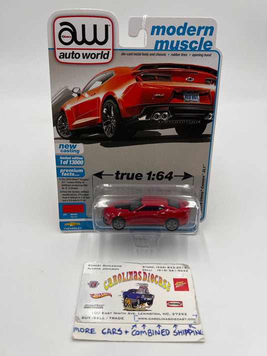 Auto World Modern Muscle Release 1 Version B 2018 Chevy Camaro ZL1 Red Hot Red 183E