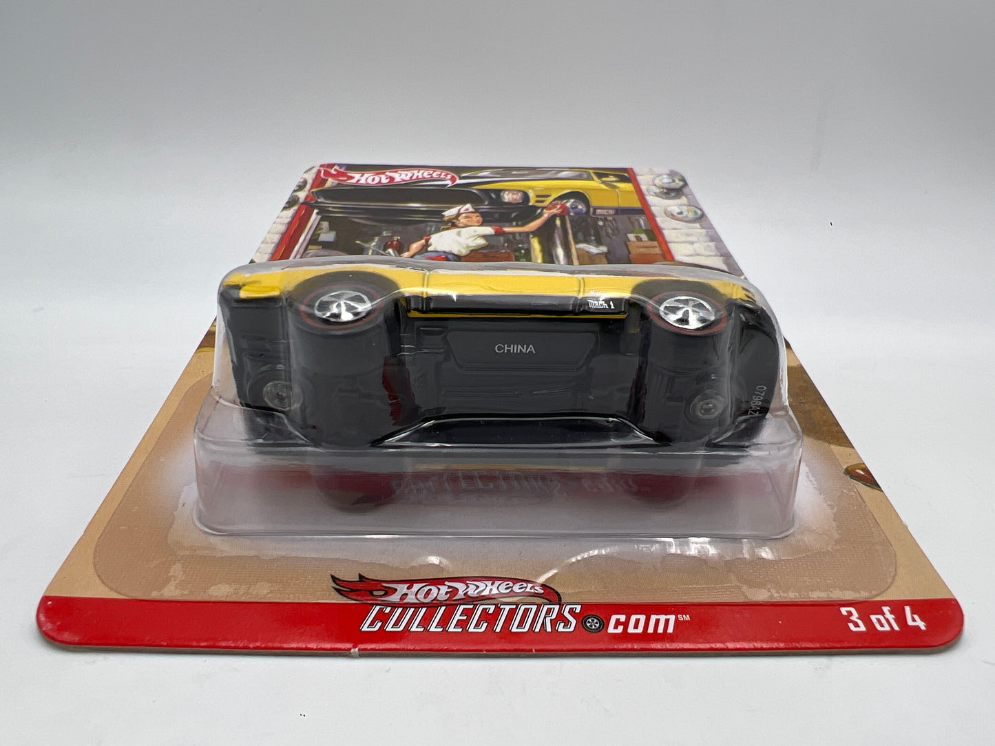 2007 Hot Wheels RLC Rewards Series #3 Mustang Mach 1 Yellow W/Protector