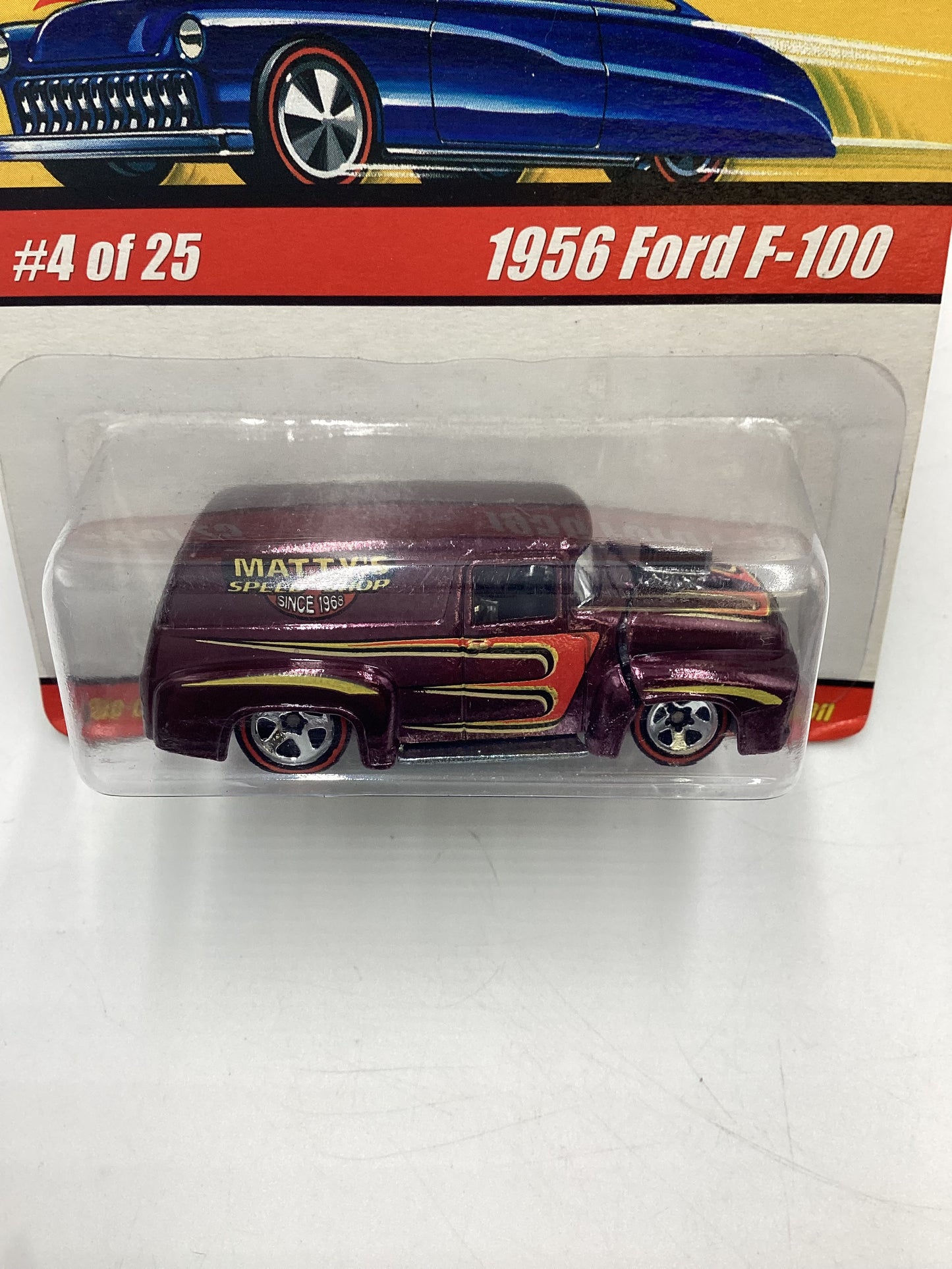 Hot Wheels Classics Series 1 #4 1956 Ford F-100 Purple