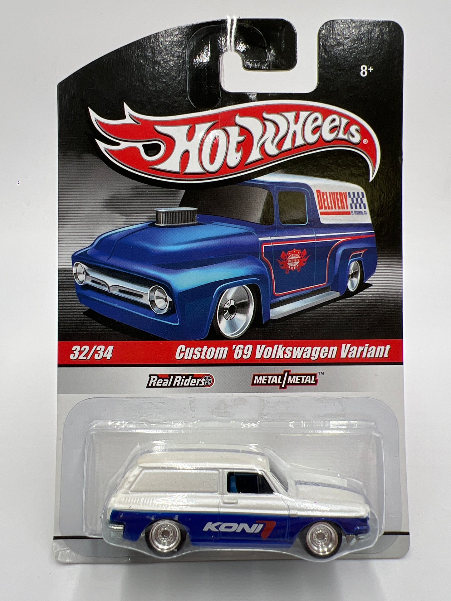 Hot Wheels Premium Delivery Series #32 Custom 69 Volkswagen Variant Koni Blue/White