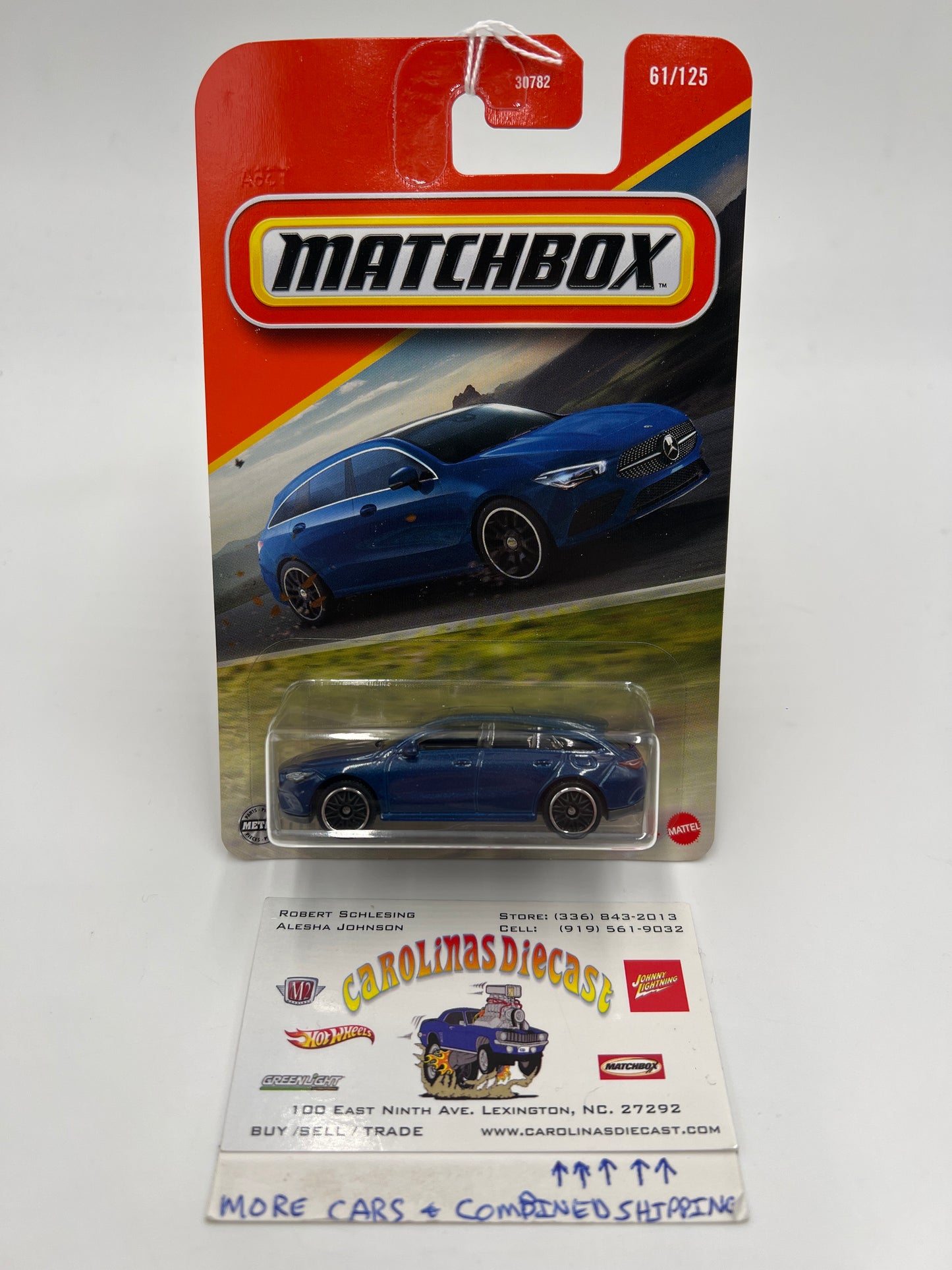 2025 Matchbox #61 2020 Mercedes-Benz CLA Shooting Brake Blue 214C